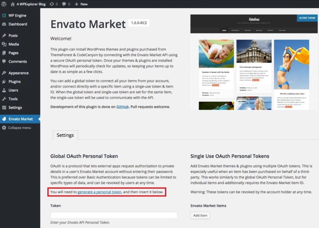 테마 및 플러그인 업데이트 플러그인 - Envato Market(대행사 작업 포함) 5 envatomarket 05