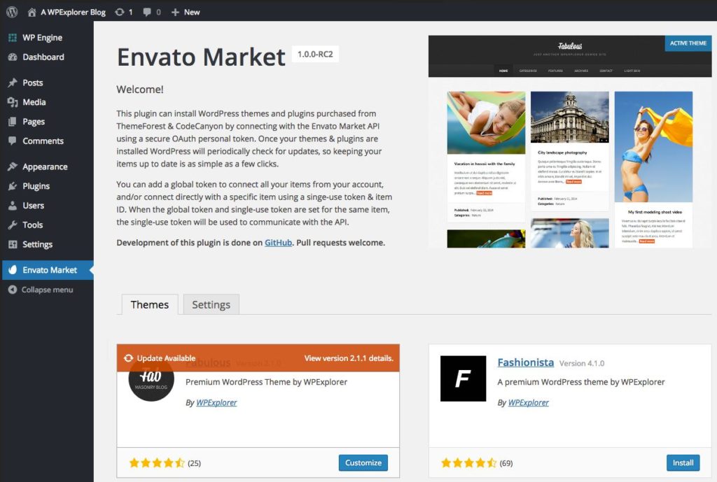 테마 및 플러그인 업데이트 플러그인 - Envato Market(대행사 작업 포함) 10 envatomarket 10