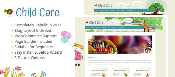 elementor child care creative