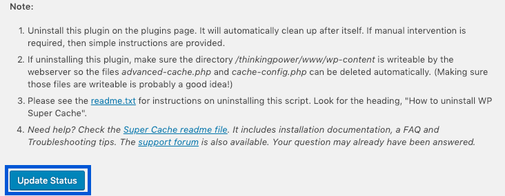 WP Super Cache 08