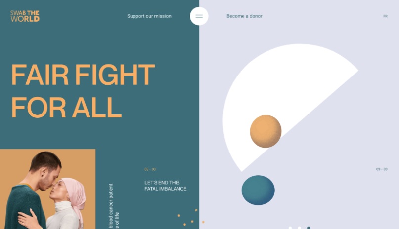 2021년 영감을 주는 최고의 홈페이지 디자인 Top 6 1 1번